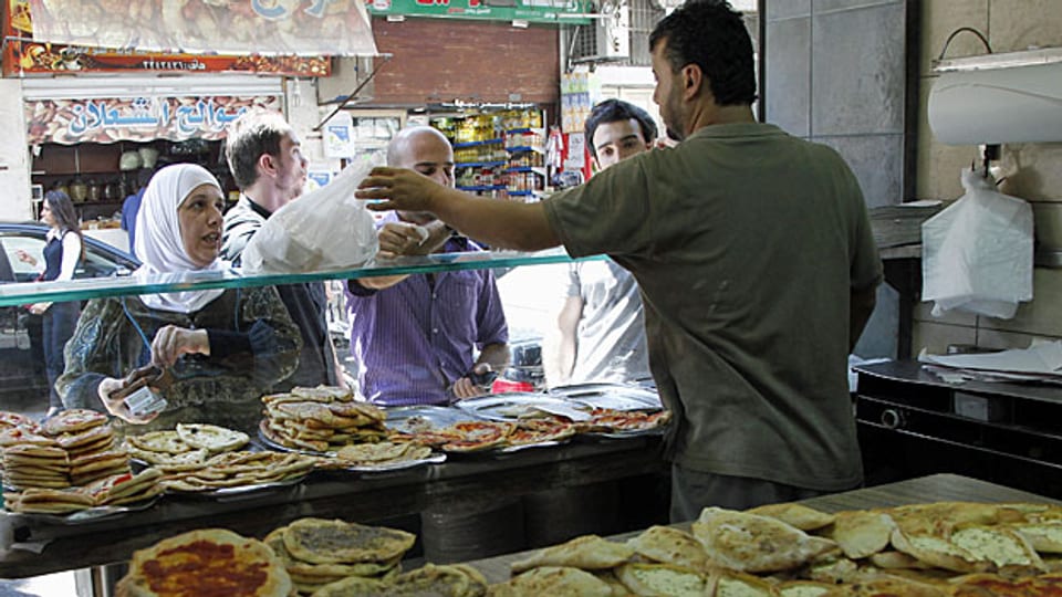 Ein Brotladen in Damaskus, am 28. August 2013.
