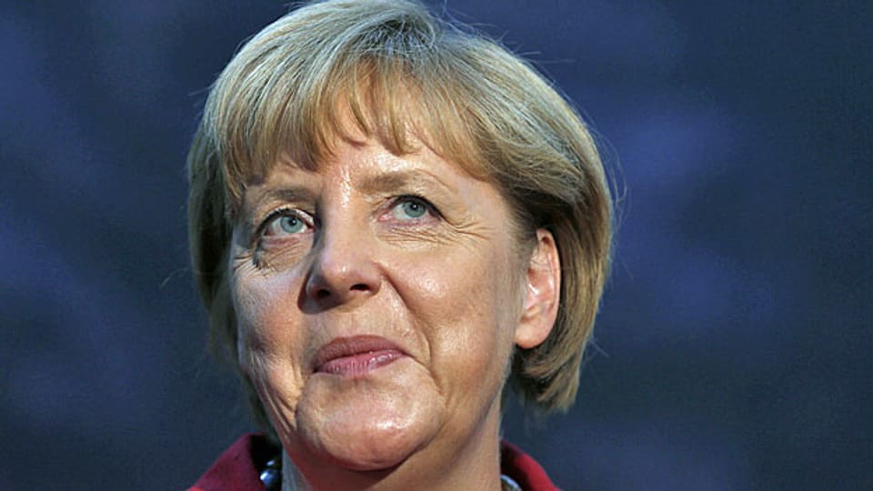 Die deutsche Bundeskanzlerin Angela Merkel am 28. August in Friedrichshafen.
