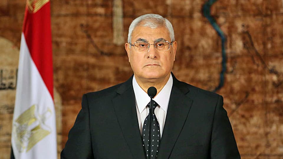 Der neue ägyptische Übergangspräsident Adli Mansur.