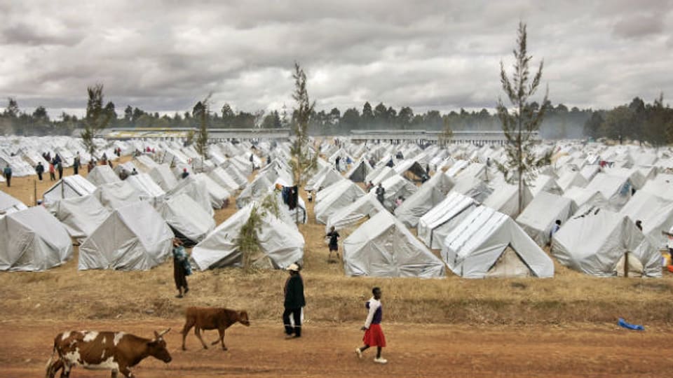 Zeltlager: Zu tausenden flüchteten die Menschen in Kenia vor der Gewalt nach den Wahlen 2007.