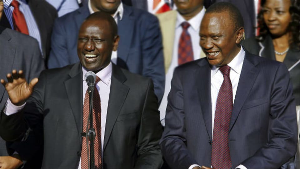 Kenias Staatsspitze: Vizepräsident William Ruto (links) und Präsident Uhuru Kenyatta.