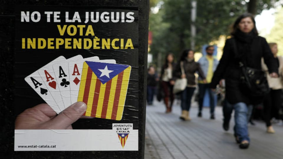 Politische Propaganda in Katalonien.