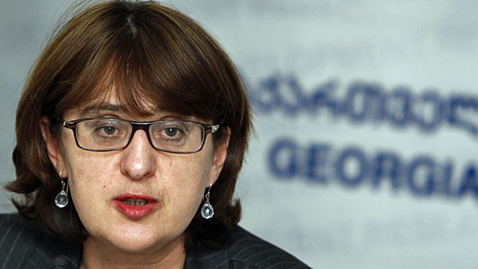Maia Panjikidze, die Aussenministerin von Georgien.