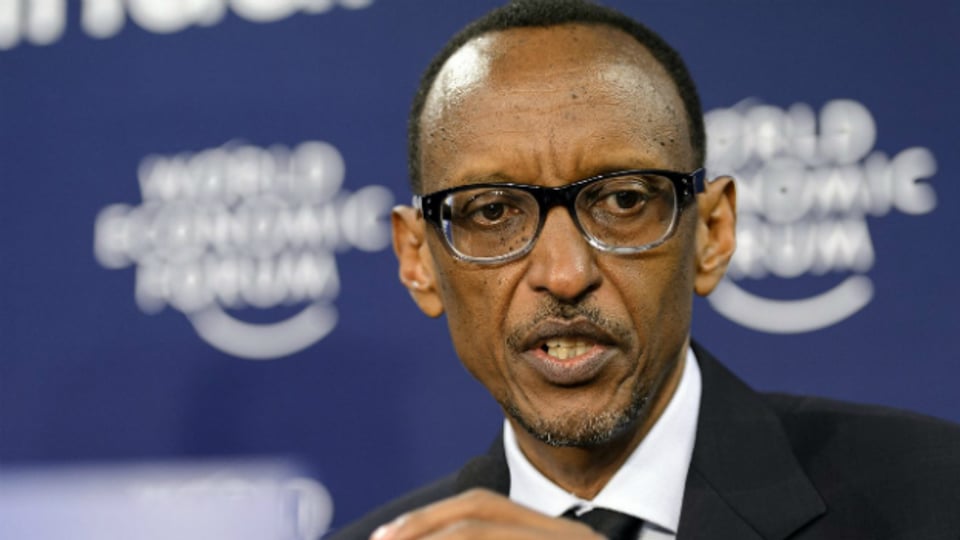 Ruandas Präsident Paul Kagame bei einem Auftritt am WEF in Davos 2013.