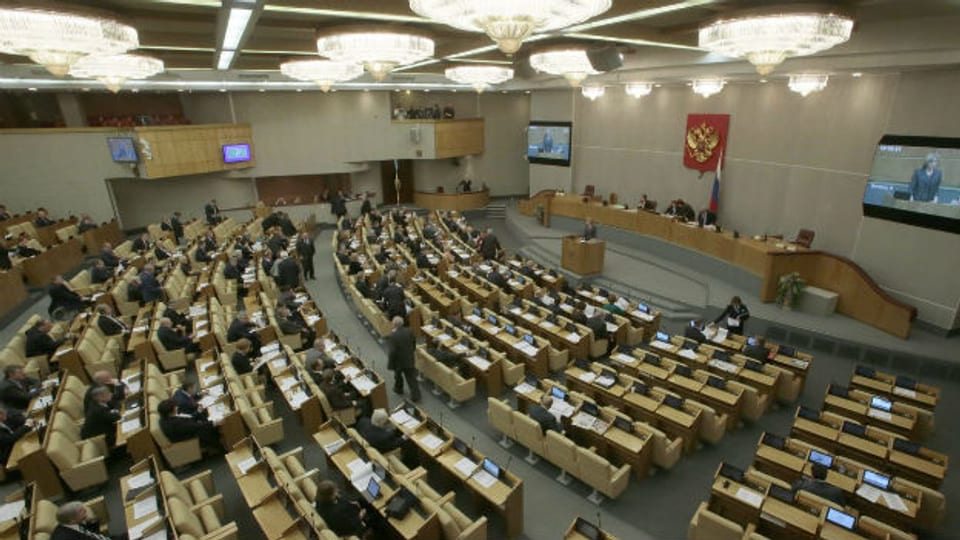 Die Duma - das russische Parlament.