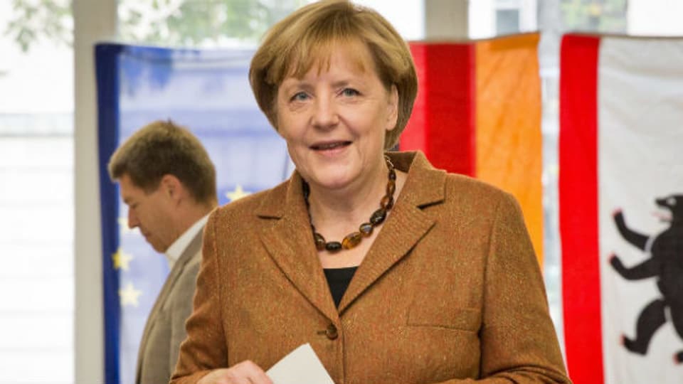 Hat gut lachen: Angela Merkels CDU erzielte ein gutes Resultat.
