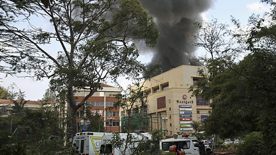 Rauch über dem Westgate Shopping Center in der kenianischen Hauptstadt Nairobi.