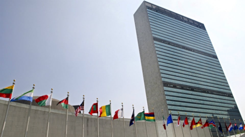 Gleich drei Bundesräte sind zu Gast bei der UNO in New York (Im Bild: UNO-Hauptgebäude in New York).