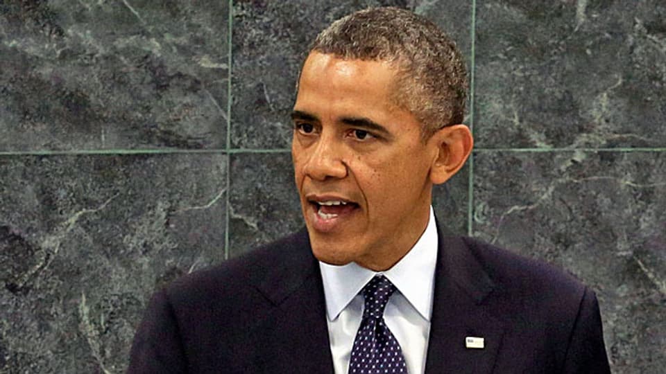 US-Präsident Obama während seiner Rede vor der Uno-Generalversammlung in New York.
