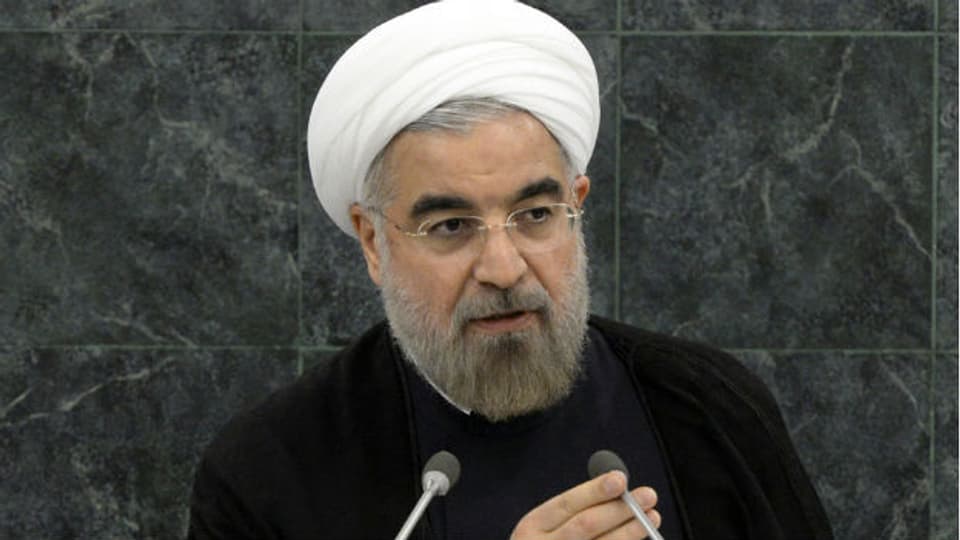 Irans Präsident Rohani bei seinem Auftritt vor der UNO-Vollversammlung.