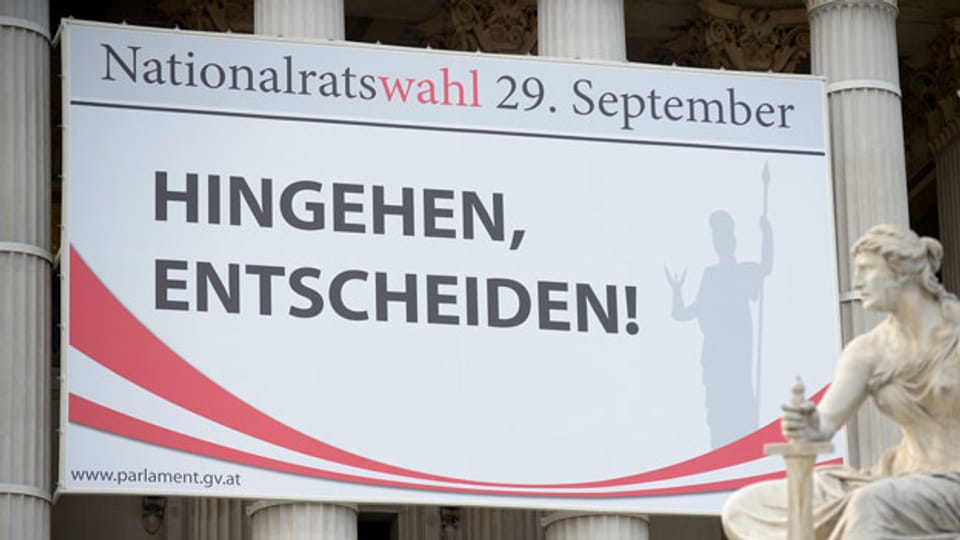 Aufforderung zur Wahl in Wien