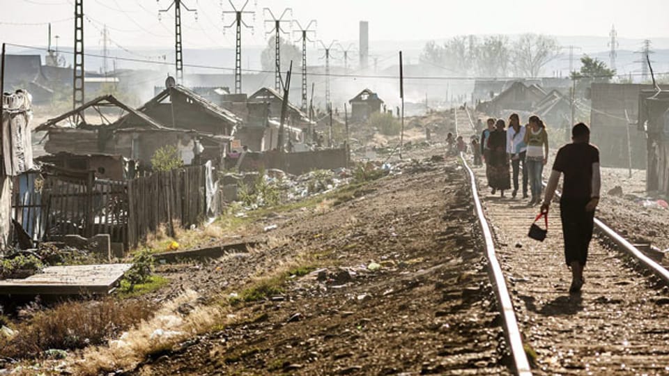 ein Slum in Rumänien