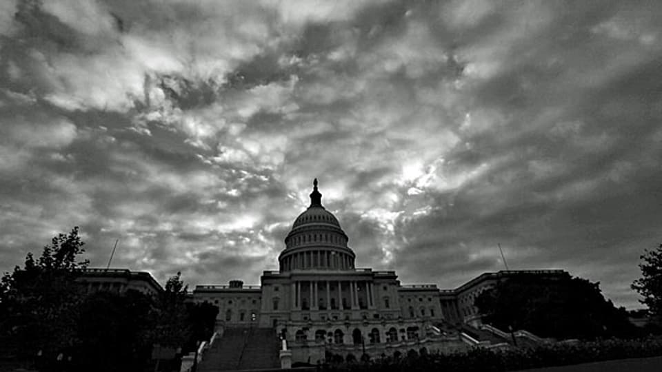 Wolken über dem Kapitol in Washington D.C.