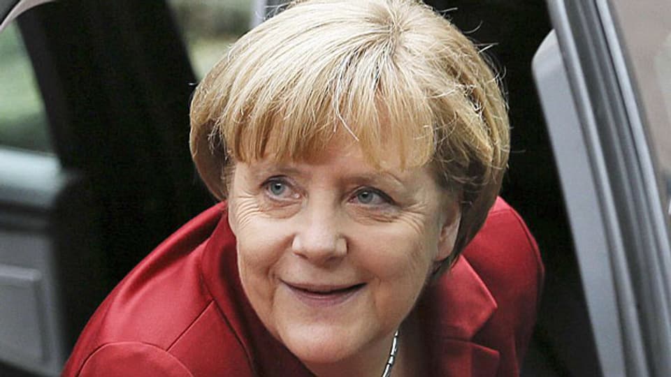 Die deutsche Bundeskanzlerin Angela Merkel bei uihrer Ankunft in Brüssel - auch dort sind die Lauschangriffe des US-Geheimdienstes NSA Thema.