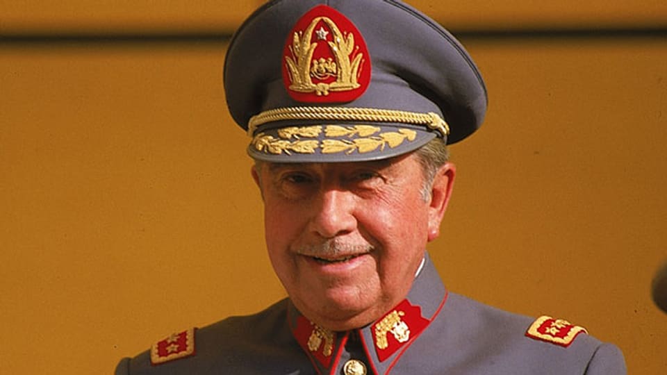 Augusto Pinochet (1915–2006), chilenischer General, Politiker und Diktator. Archivbild vom Oktober 1983.
