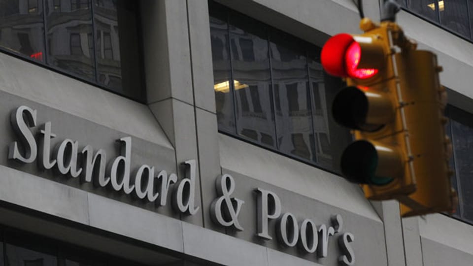 Blick auf Standard & Poor's in New York.