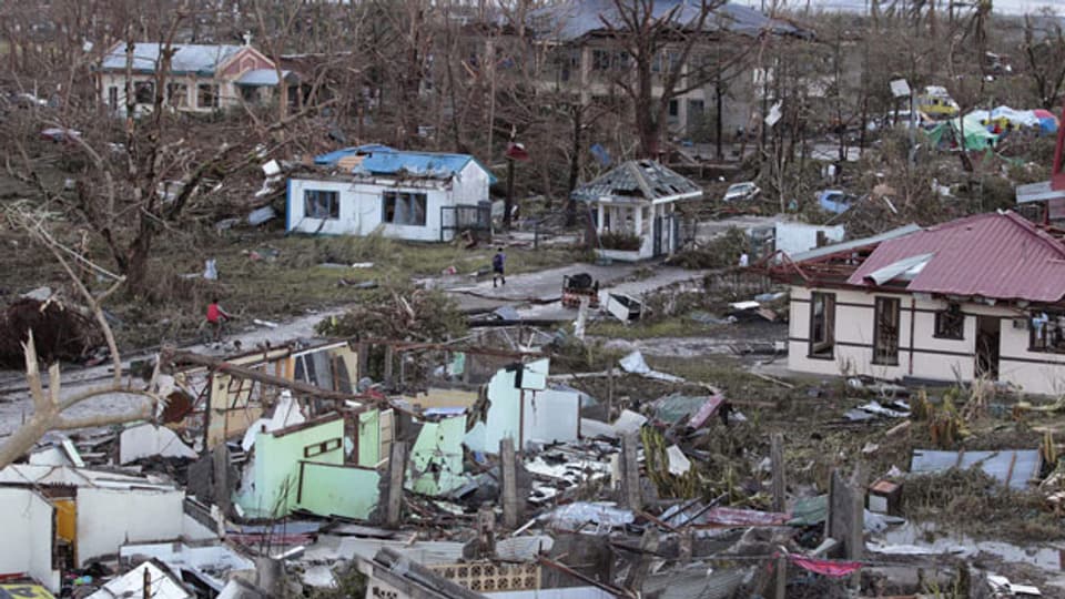 Taifun Haiyan zerstörte ganze Städte aud en Philippinen
