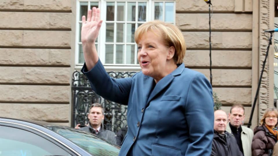 Bundeskanzlerin Merkel verhandelt über Koalition