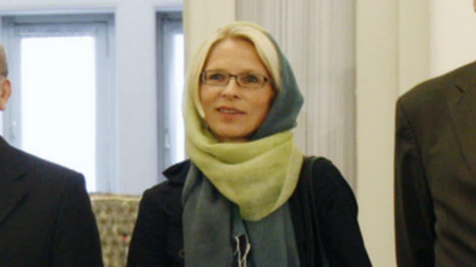 Die ehemalige Schweizer Botschafterin Livia Leu auf einem Archivbild im Iran.