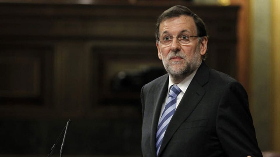 Der spanische Ministerpräsident Mariano Rajoy.  Die Regierung sagt, das Bankensystem sei gerettet und verkauft das als Erfolg.