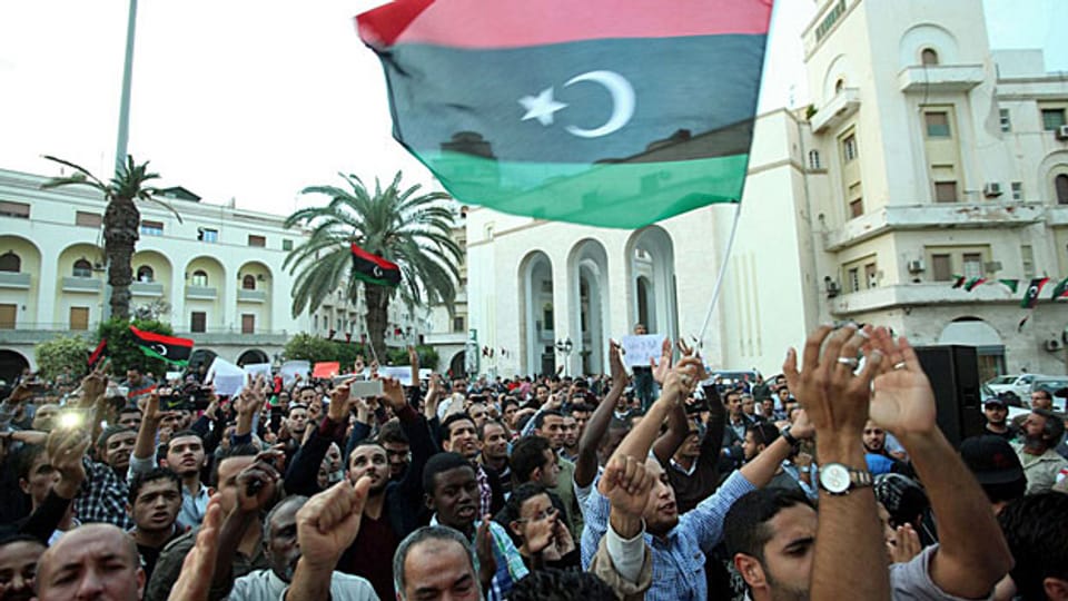 An den Demonstrationen vom Wochenende gerieten Demonstrierende und Milizen aneinander. Tripolis, 17. November.