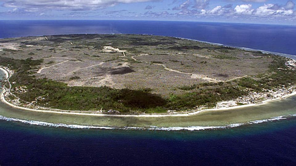 Die Inselrepublik Nauru, ein Mitglied der Allianz der kleinen Inselstaaten AOSIS.