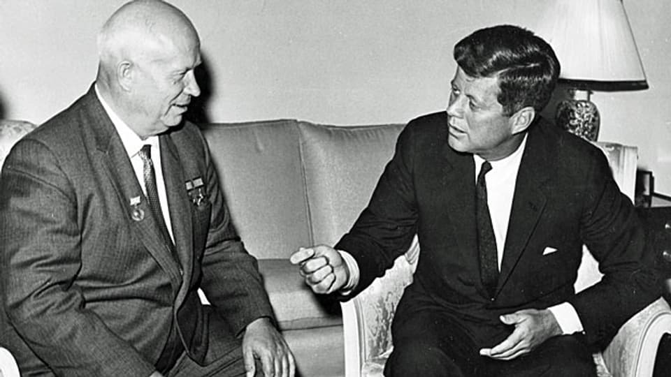 Im Juni 1961 trafen sich in Wien der sowjetische Regierungschef Nikita Chruschtschow und US-Präsident John F. Kennedy.