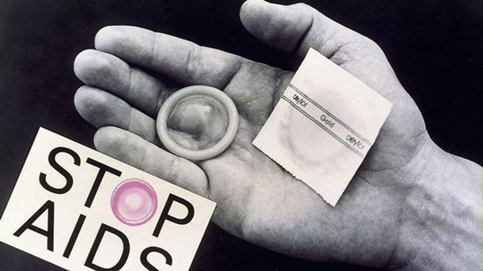 Undatiertes Plakat für die «Stop Aids»-Kampagne vom Bundesamt für Gesundheit.