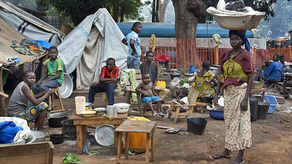 Flüchtlinge in Bossangoa, einer Stadt im Norden der Zentralafrikanischen Republik, am 26. November.