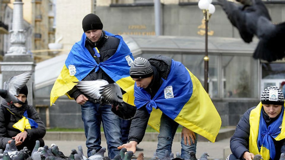 Die Proteste in der Ukraine dauern ungehindert an.