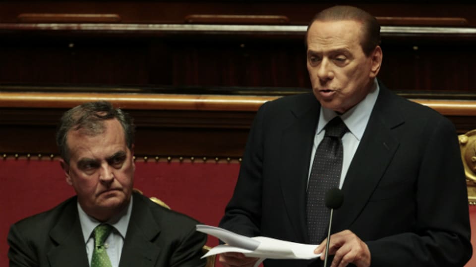 Berlusconi und sein damaliger Reformminister Calderoli führten das umstrittene Wahlgesetz ein.