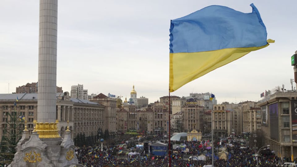 der Maidan-Platz in Kiew