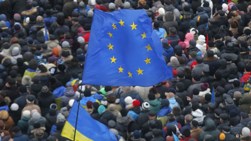 Proteste in Kiew: «Die Ukraine gehört zu Europa».