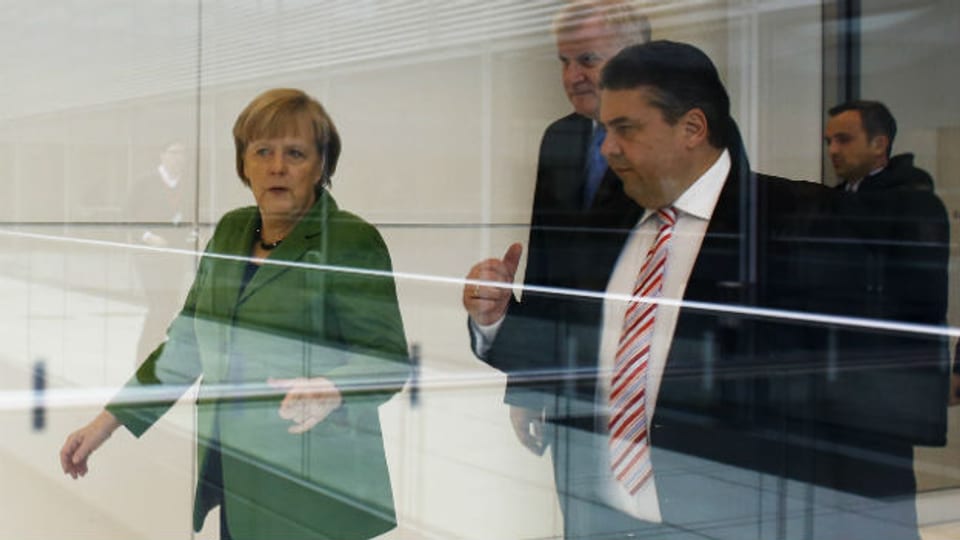 SPD-Chef Sigmar Gabriel (rechts) soll Energieminister werden.