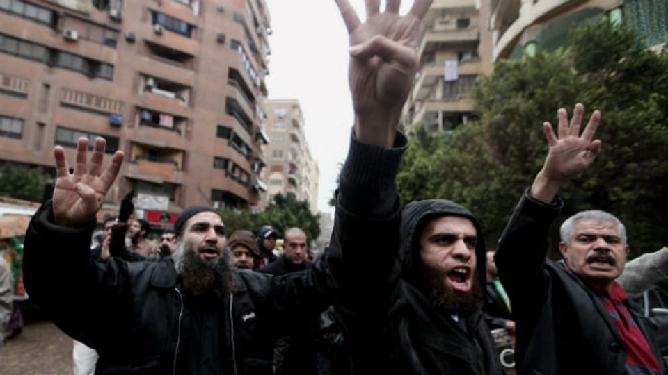 Demonstration der verpönten Muslimbrüder in Kairo.