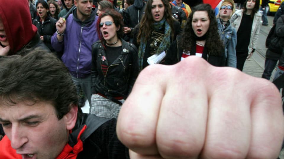 In Bulgarien wird seit Monaten ununterbrochen protestiert - wie hier am 1. Mai 2013