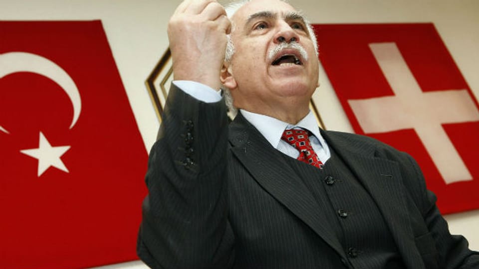 Der türkische Nationalist Dogu Perincek während einer Veranstaltung