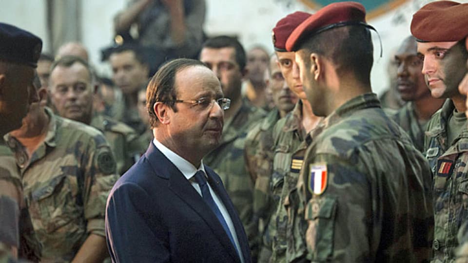 François Holllande besucht am 10. Dezember die französischen Truppen in Bangui, der Hauptstadt der Zentralafrikanischen Republik.