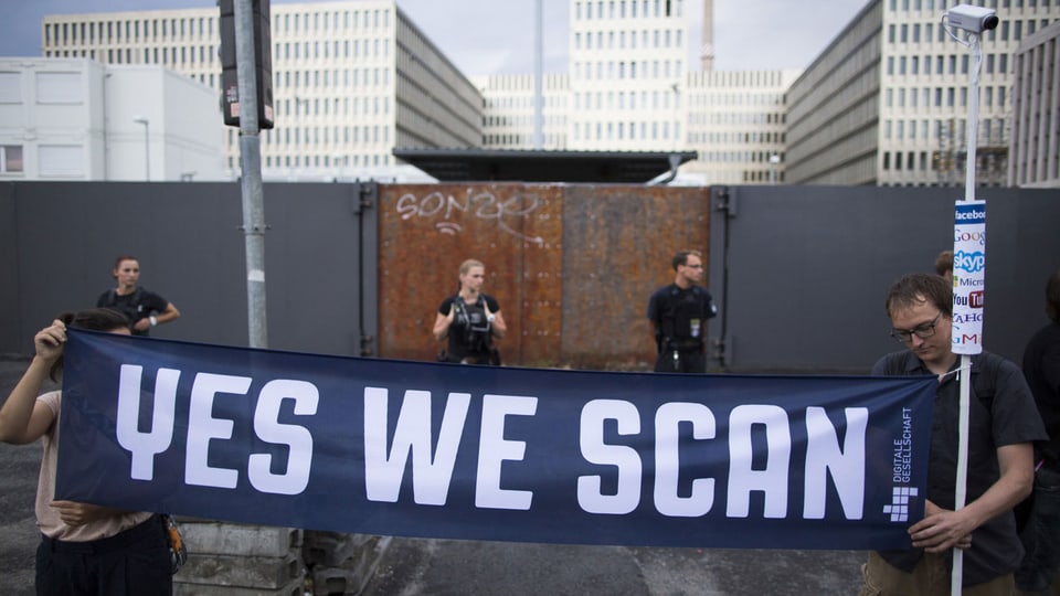 Proteste gegen den US-Geheimdienst in Berlin