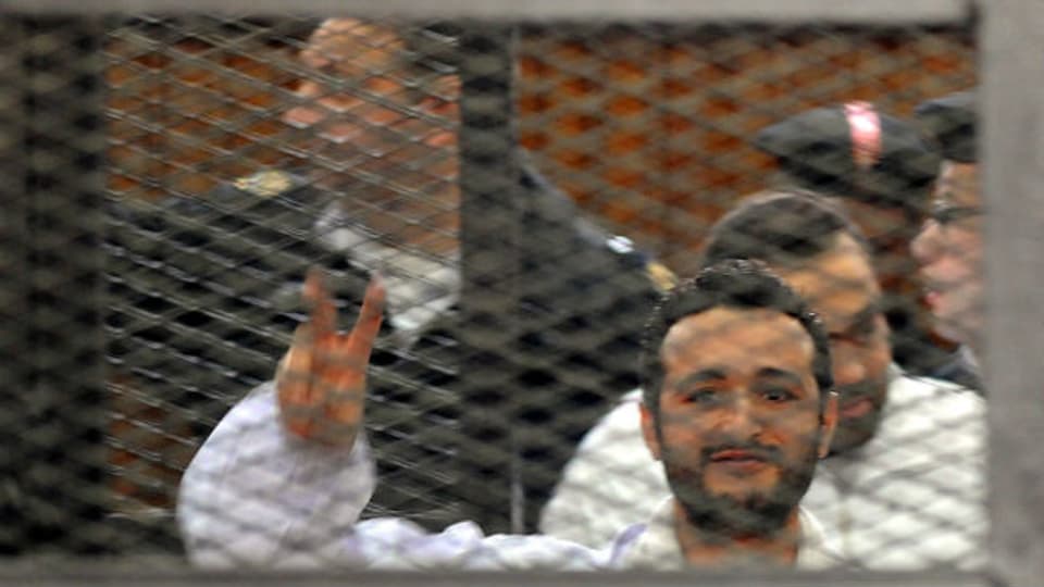 Ahmed Douma, einer der Verurteilten, im Gerichtssaal.