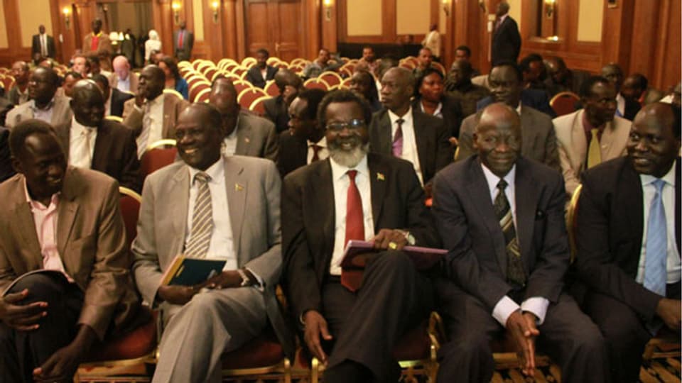 Delegierte der südsudanesischen Regierung