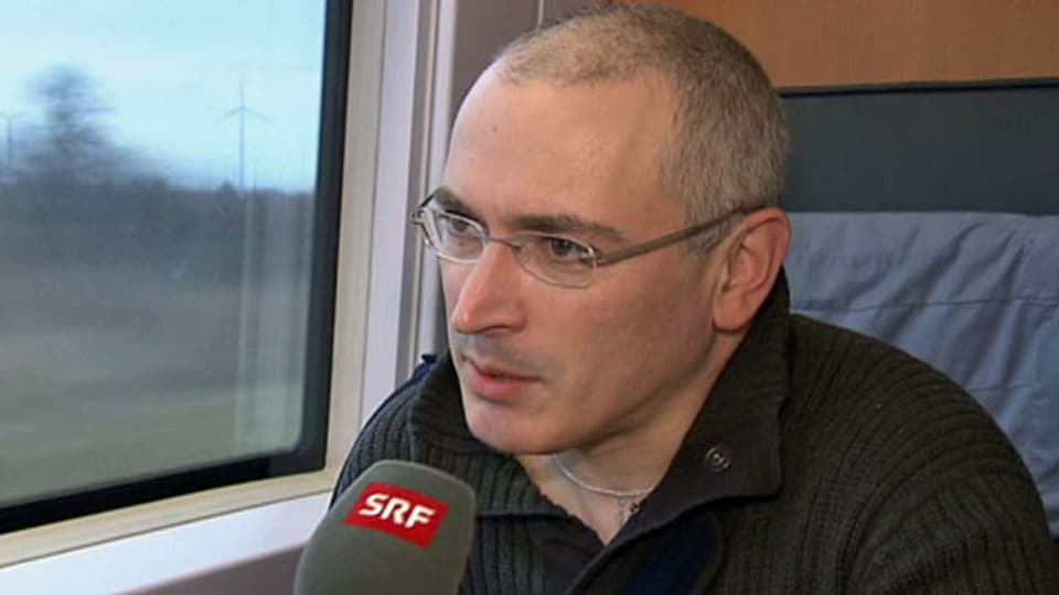Michail Chodorkowski auf der Bahnfahrt von Berlin nach Basel.