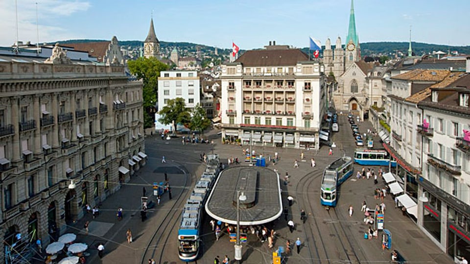 Good News für den Schweizer Finanzplatz. Bild: Zürich, Paradeplatz.