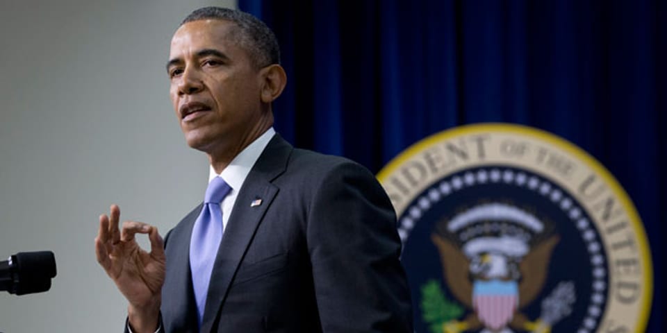  Spannung vor der Rede von US-Präsident Barack Obama (Bild vom 16. Januar 2014)