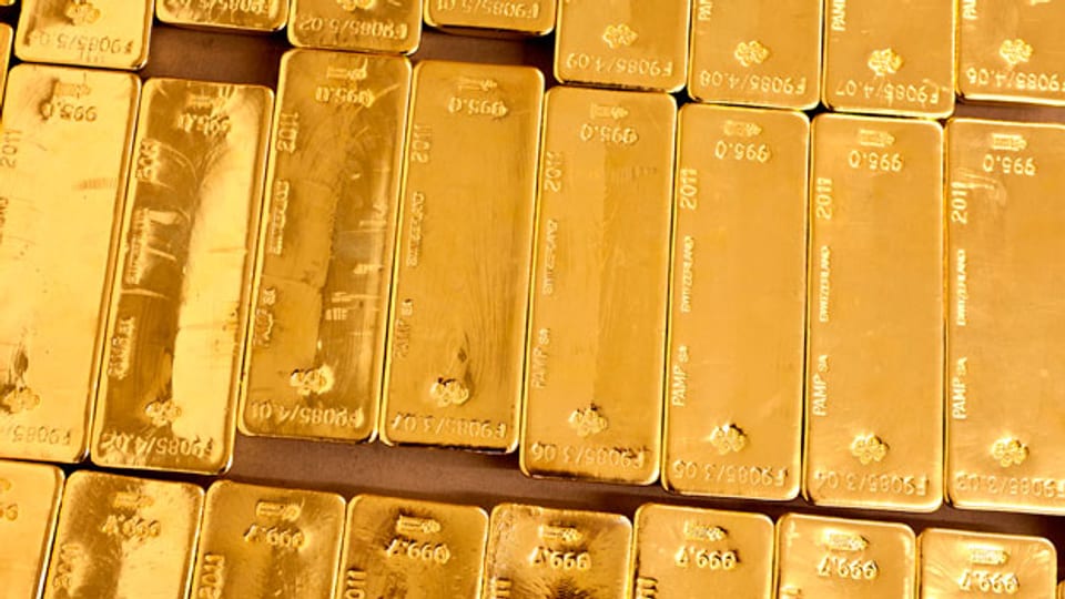 Goldbarren im Keller der Nationalbank