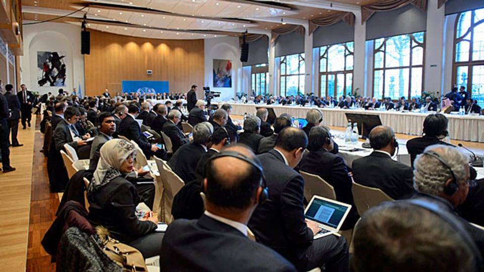 Eröffnung der internationalen Syrien-Friedenskonferenz in Montreux.
