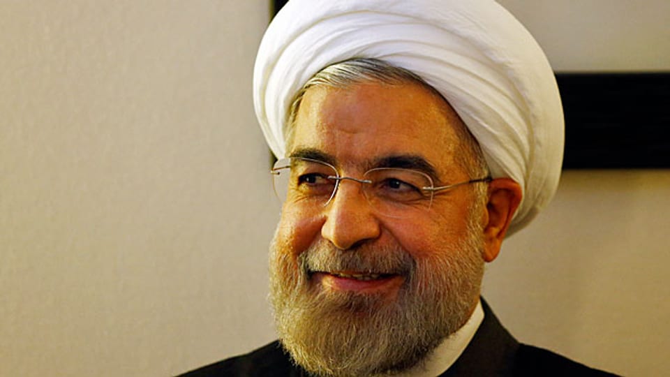 Iran Präsident Hassan Rohani am WEF in Davos.