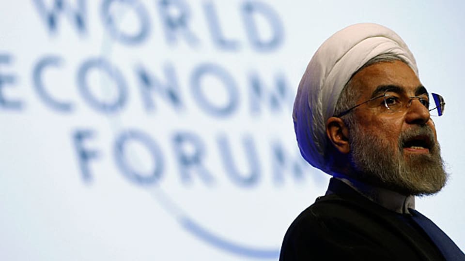 Der iranische Präsident Hassan Rohani am WEF in Davos.