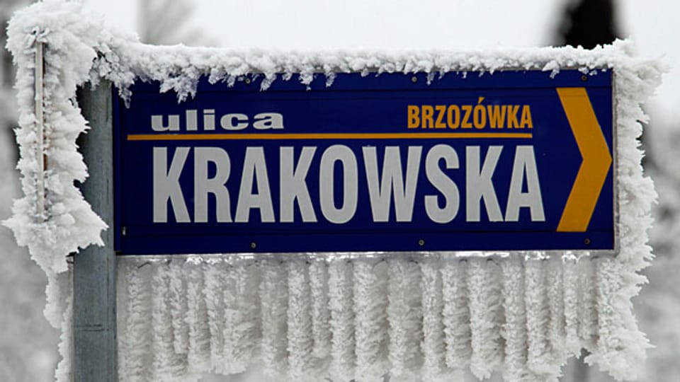 Vor allem im Winter sieht man in der polnischen Grossstadt Krakau den blauen Himmel auch dann kaum, wenn die Sonne scheint.