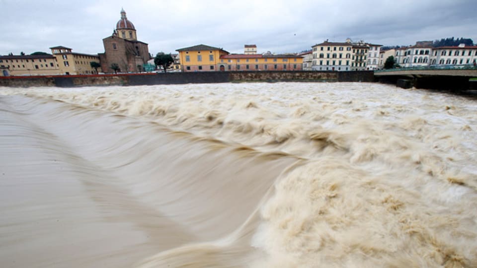 Arno: Hochwasser in Florenz (keystone).